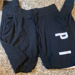 pink vs black joggers! size xs